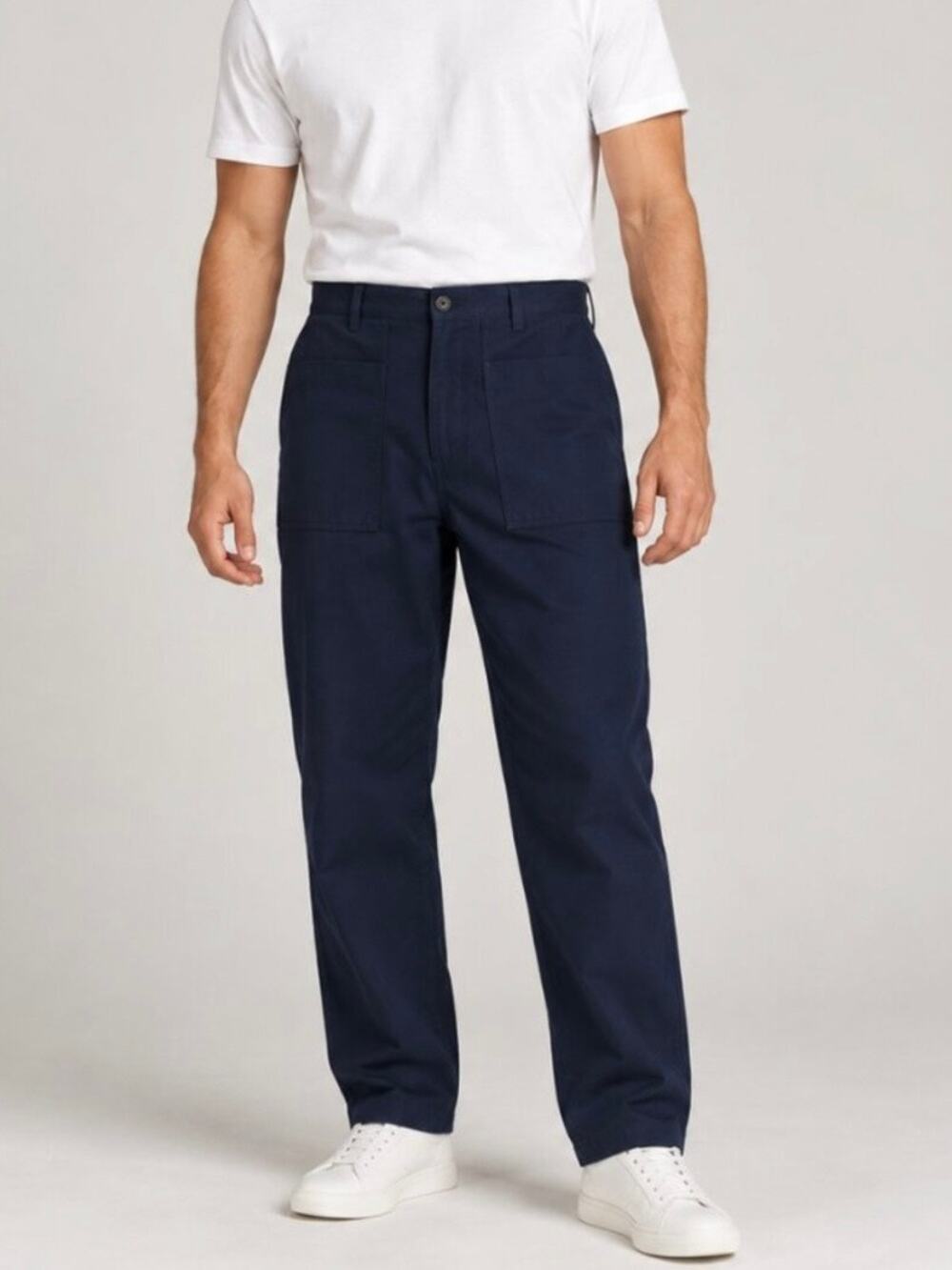 Madepants Original Cotton Fatigue Navy Blue Pants 38 NEW